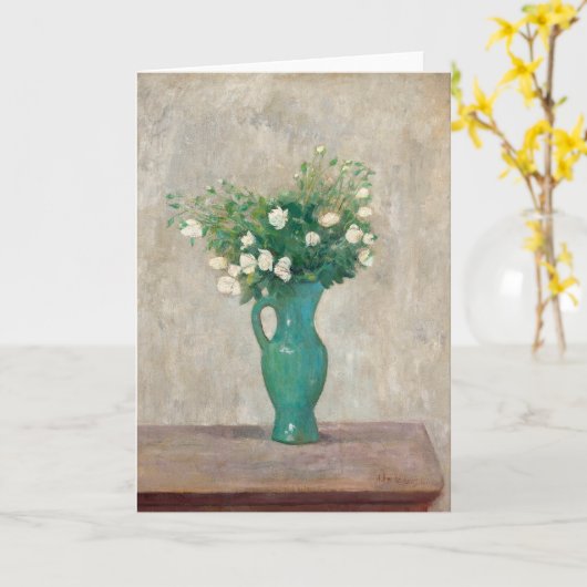 Carte Bouquet dans un vase vert | Tadeusz Makowski (Fleur jaune)