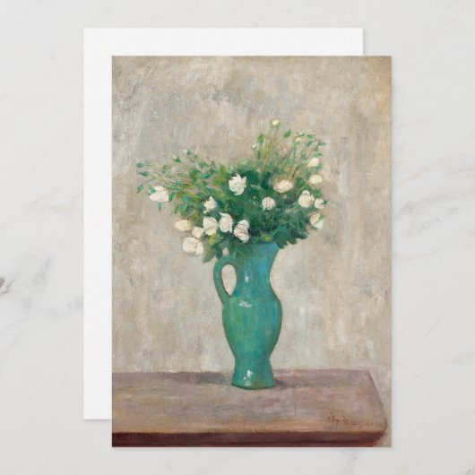 Carte Bouquet dans un vase vert | Tadeusz Makowski (Devant / Derrière)