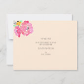 Carte Bouquet d'aquarelle Mason Fleurs de pot Nous avons (Dos)