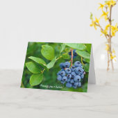 Carte bouquet de bleuets pour Missing You (Fleur jaune)