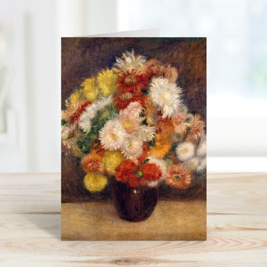 Carte Bouquet de chrysanthèmes | Renoir