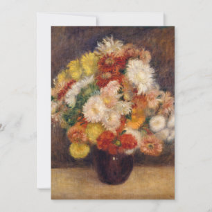 Carte Bouquet de chrysanthèmes   Renoir