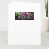 Carte Bouquet de coeurs d'anniversaire (Dos)