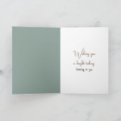 Carte Bouquet de coton "Thinking of You" (Intérieur)