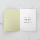 Carte Bouquet de daisys d'anniversaire à l'aquarelle (Intérieur)