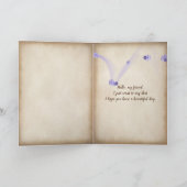 Carte bouquet de dentelle d'hortensia et de Reine Anne (Intérieur)