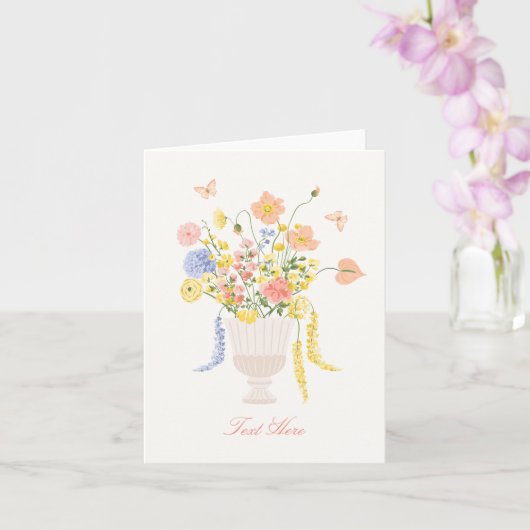 Carte Bouquet de fleurs (Orchidée)