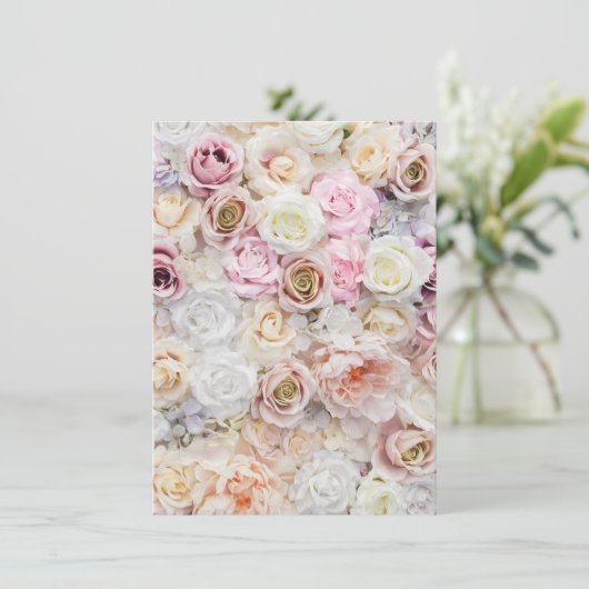 Carte Bouquet de fleurs (Debout devant)
