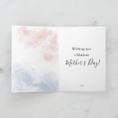 Carte Bouquet de fleurs à l'aquarelle pour la Fête des m (Intérieur)