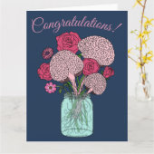 Carte Bouquet de fleurs cérébrales (Fleur jaune)