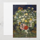 Carte Bouquet de fleurs dans un vase | Vincent van Gogh (Devant / Derrière)