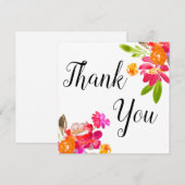 Carte Bouquet de fleurs d'automne (Devant / Derrière)