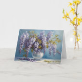 Carte Bouquet de fleurs de glycine (Fleur jaune)