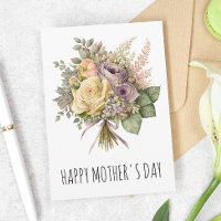 Bouquet de fleurs de rose Fête des mères