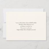 Carte Bouquet de fleurs d'été Fantaisie Bohème (Dos)