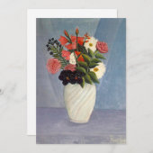 Carte Bouquet de fleurs | Henri Rousseau (Devant / Derrière)