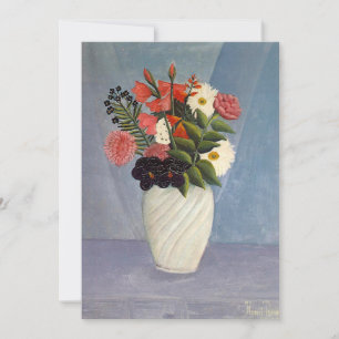 Carte Bouquet de fleurs Henri Rousseau