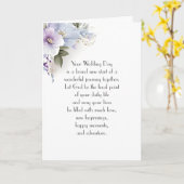 Carte Bouquet de fleurs Mariages violettes (Fleur jaune)