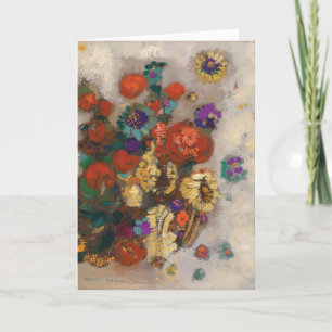Carte Bouquet de Fleurs Odilon Redon