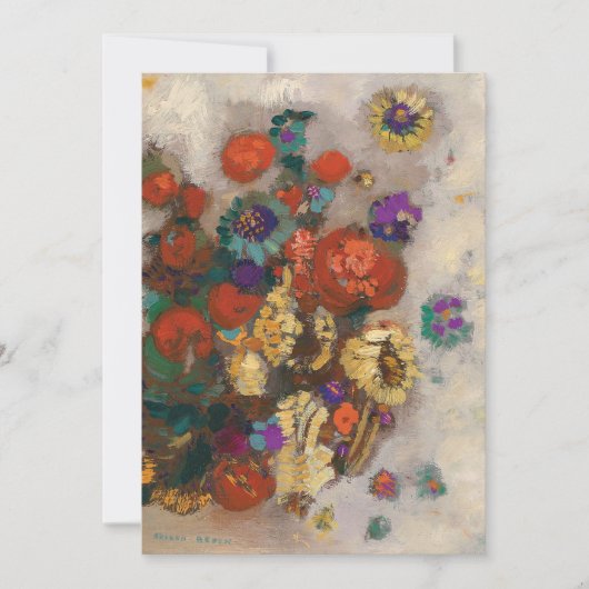 Carte Bouquet de Fleurs | Odilon Redon (Devant)
