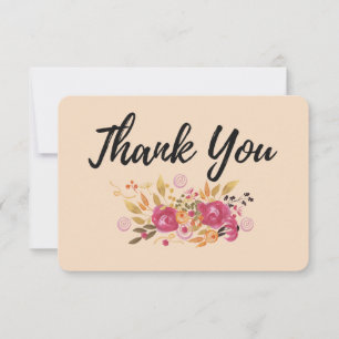 Carte Bouquet de fleurs rose et orange sur Arrière - pla