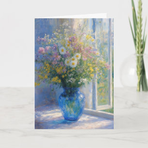 Carte Bouquet de fleurs sauvages de sympathie Monet dans