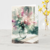 Carte Bouquet de fleurs sur une table (Fleur jaune)