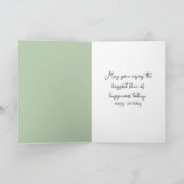 Carte Bouquet de fleurs violettes Anniversaire (Intérieur)