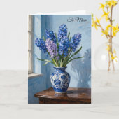 Carte Bouquet de jacinthes (Fleur jaune)