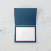 Carte Bouquet de jonquille bleu rose blanc Joyeux annive (Intérieur)