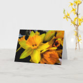Carte Bouquet de jonquilles (Fleur jaune)