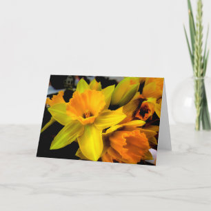 Carte Bouquet de jonquilles