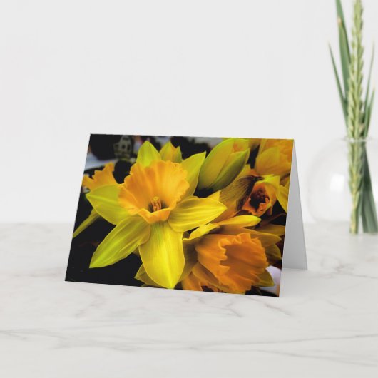 Carte Bouquet de jonquilles (Devant)