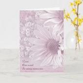 Carte Bouquet de la Daisy rose (Fleur jaune)