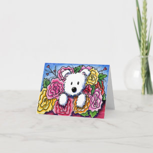 Carte Bouquet de la fête des mamans Westie