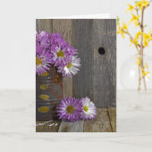 Carte bouquet de l'anniversaire-maman de l'ami dans la (Fleur jaune)