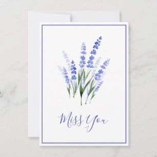 Carte Bouquet de lavande à l'aquarelle