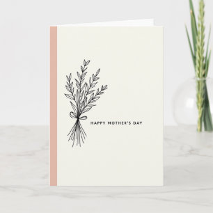 Carte Bouquet de Lignes pour la Fête des Mères