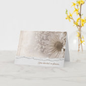 Carte bouquet de marguerite avec bordure déchirée (Fleur jaune)