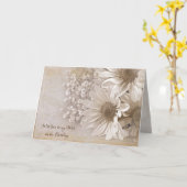 Carte Bouquet de marguerite d'anniversaire de la femme (Fleur jaune)