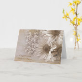 Carte Bouquet de mariée aux marguerites (Fleur jaune)