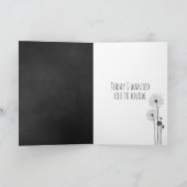 Carte Bouquet de Merci blanc Dandelion (Intérieur)