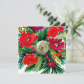 Carte Bouquet de Noël (Debout devant)