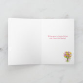 Carte Bouquet de Pâques Tulip Bright and Beautity Card (Intérieur)