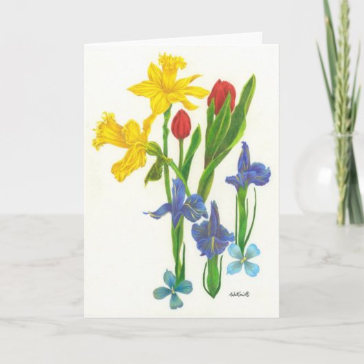 Carte Bouquet de ressort (Devant)