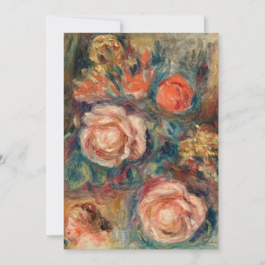 Carte Bouquet de Rose | Renoir (Devant)