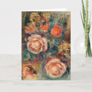 Carte Bouquet de Rose   Renoir