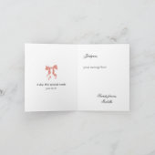 Carte Bouquet de Roses Corail et Blush Proposition Demoi (Intérieur)