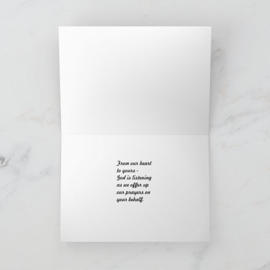 Carte Bouquet de sympathie (Intérieur)