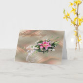 Carte Bouquet de sympathie (Fleur jaune)